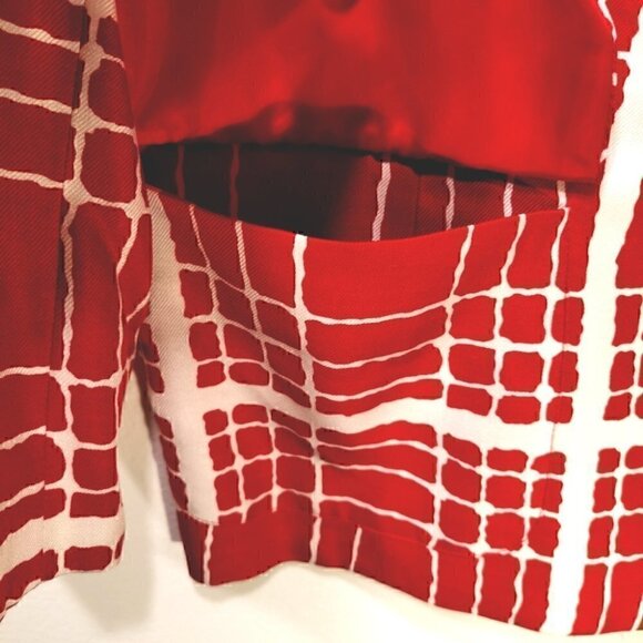 Pendleton Vtg Women's 10 Red White Snazzy Jacket - Picture 6 of 12